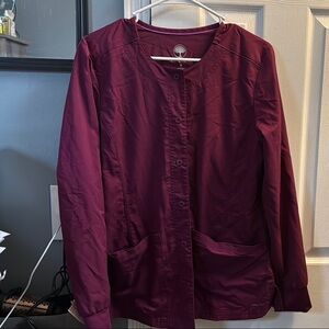 Healing Hands Burgundy Utility Jacket